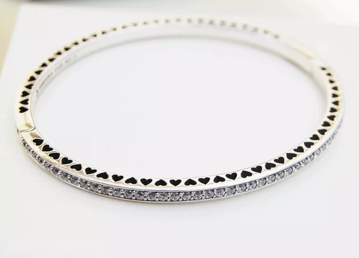 Radiant hearts of pandora bangle bracelet deals
