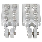 2PCS 6 Spot Car Audio Top Post Flat Lug Multi Connection Battery Terminal