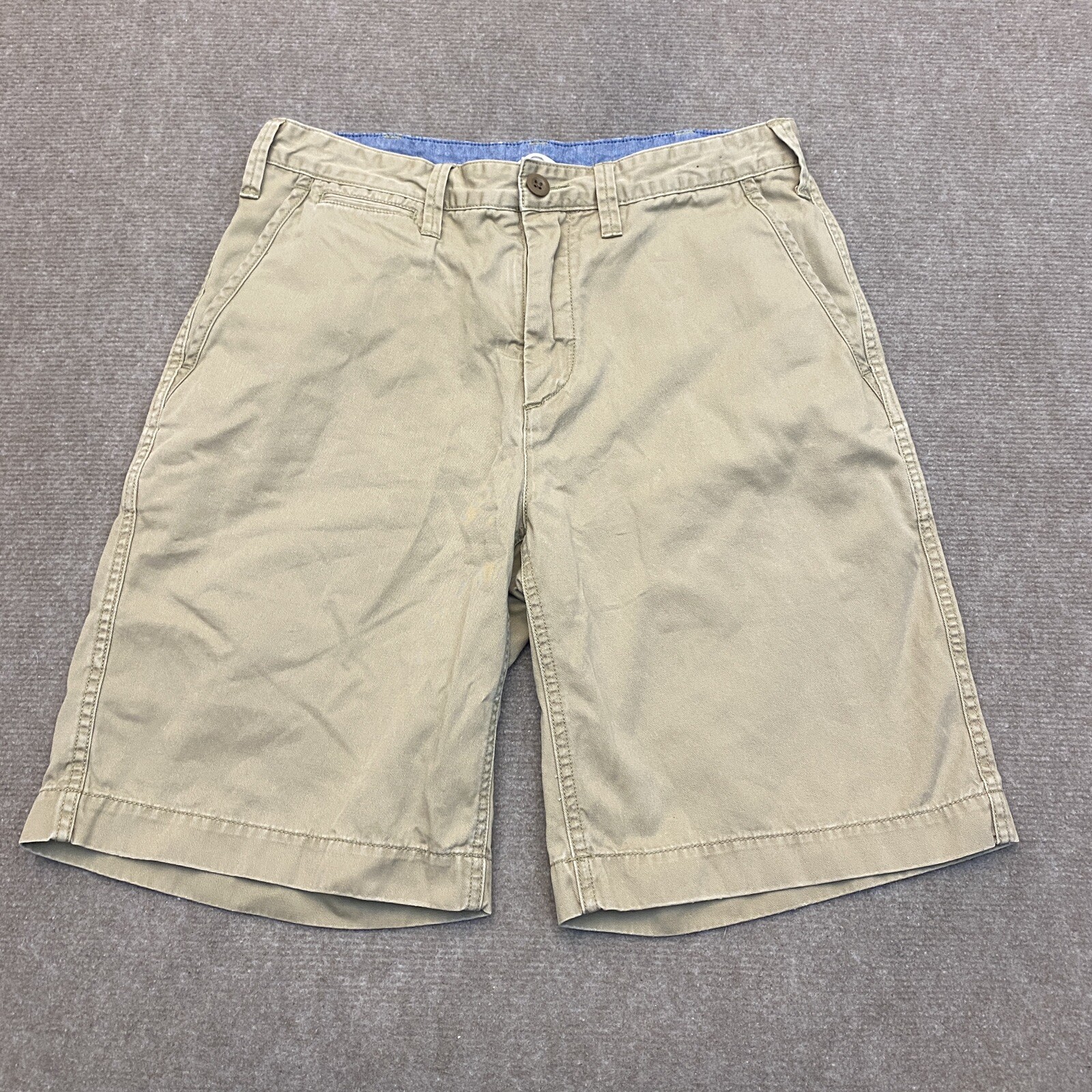 Polo Ralph Lauren Shorts Mens 30 Beige Chino Flat Front Casual Pony Logo Preppy