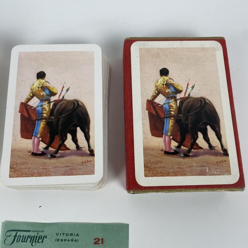 Fournier Vintage Playing Cards HERACLIO Plastic Coated VGC Made In Spain - Foto 4 di 9