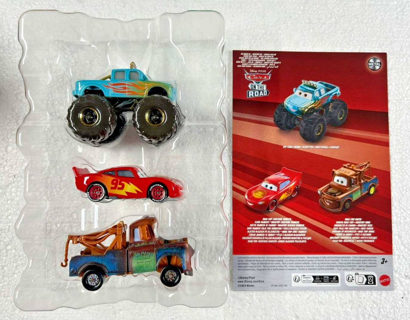 Mattel Disney and Pixar Cars Mini Racers 3-Pack of Small Die-cast Cars & Truck