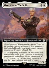 Overseer of Vault 76 Extended Art Foil - PIP 0368 - NM - MTG Magic