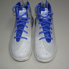 Under Armour Basketball Shoes SC Curry 3Zero Wardell Gry/Blu 1295998 Boy's US 6Y
