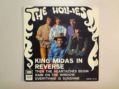 HOLLIES:King Midas In Reverse + 3-Spain 7'' 1967 Odeon E.M.I. DSOE 16.731 EP PCV