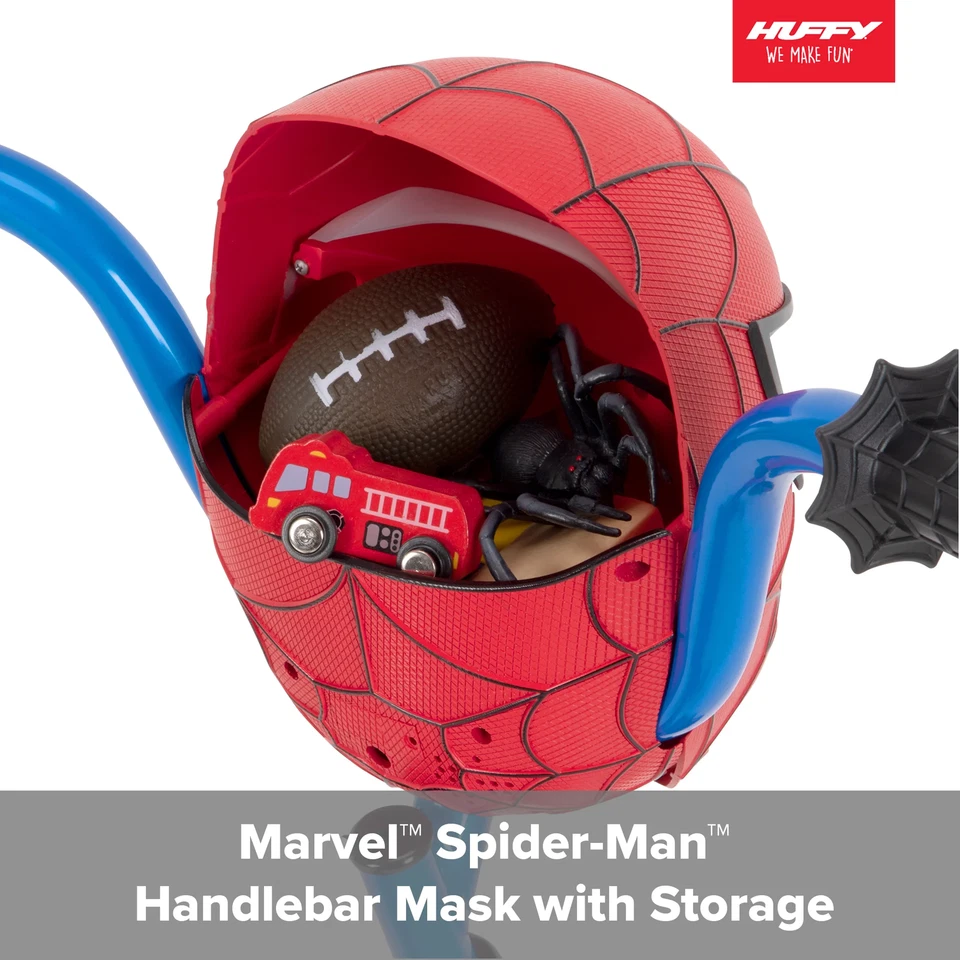 Bicicleta Huffy 12" Marvel Spider-Man para niños, roja, edades 3-5, niños Foto 4 de 4