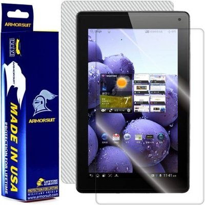 ArmorSuit LG Optimus Pad LTE Screen Protector + White Carbon Fiber Skin USA