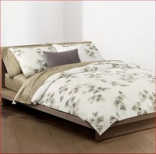 Calvin Klein Sandstorm Desert Moss 3P queen Duvet Cover set Parchment