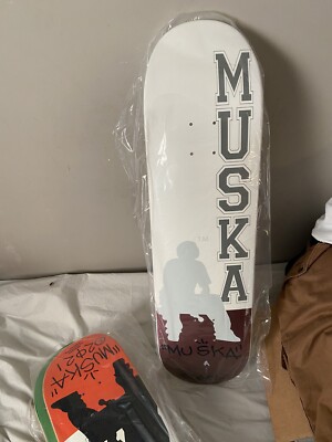 CHAD MUSKA SILHOUETTE PURPLE GHOST SKATEBOARD DECK Hand Dipped SIGNED 2024