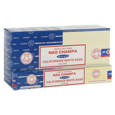 Satya NAG CHAMPA & CALIFORNIAN WHITE SAGE COMBO Räucherstäbchen
