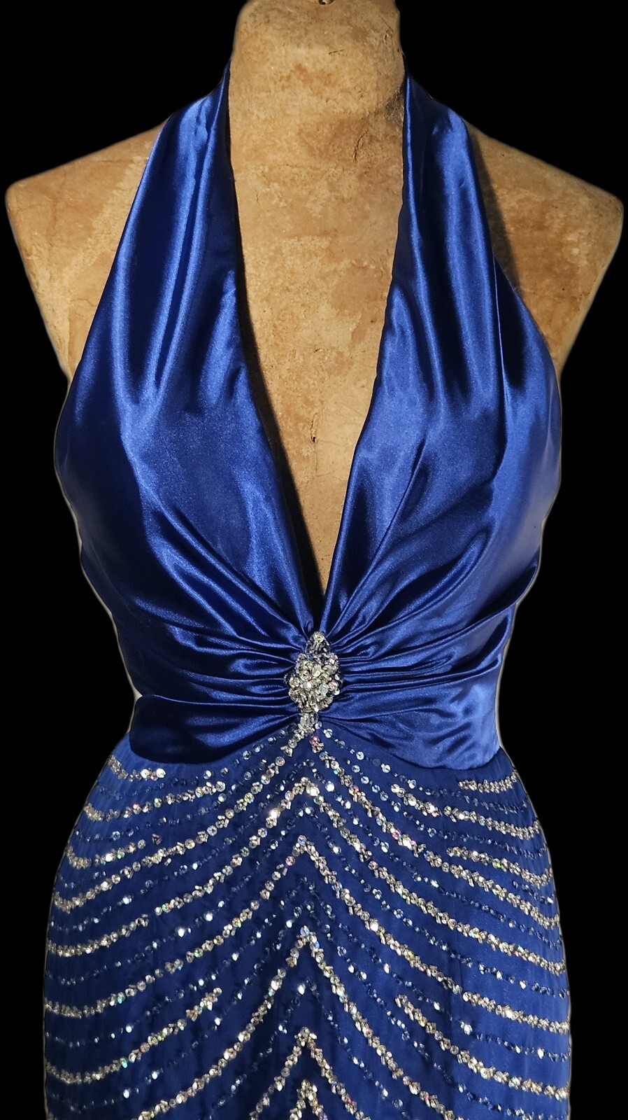 Royal Blue SemiFormal Cocktail Dress/Gown Size 6 eBay