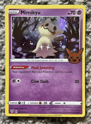 みっき Mimikyu - Pokemon TCG - Trick Or Treat 2022 - 81/189 - Holo | eBay