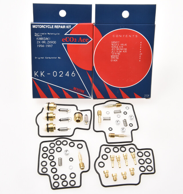 専用　テスト KAWASAKI ZX-9R ZX900 KEYSTER CARBURETOR REBUILD REPAIR KIT FIXES 4