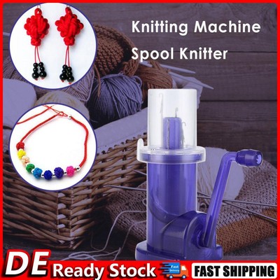 2 Stücke DIY Handbetriebene Embellish-Strick-Strickmaschine Spool Knitter Weave 