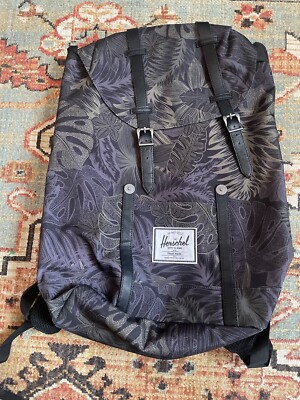 herschel backpack ebay australia Herschel and Co Backpack Jungle Print Palm Leaf Pattern New Without Tags