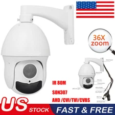SONY307 36X Zoom 1080P AHD PTZ Speed Dome Camera Support AHD/TVI/CVI/CVBS IR 80M