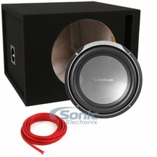 Rockford Fosgate P2D4-12 400W 12" Subwoofer w/ Vented Enclosure and Speaker Wire
