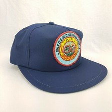 Vintage VTG Vogel Popcorn K-Products USA Hat Cap Snapback H361 Large Badge