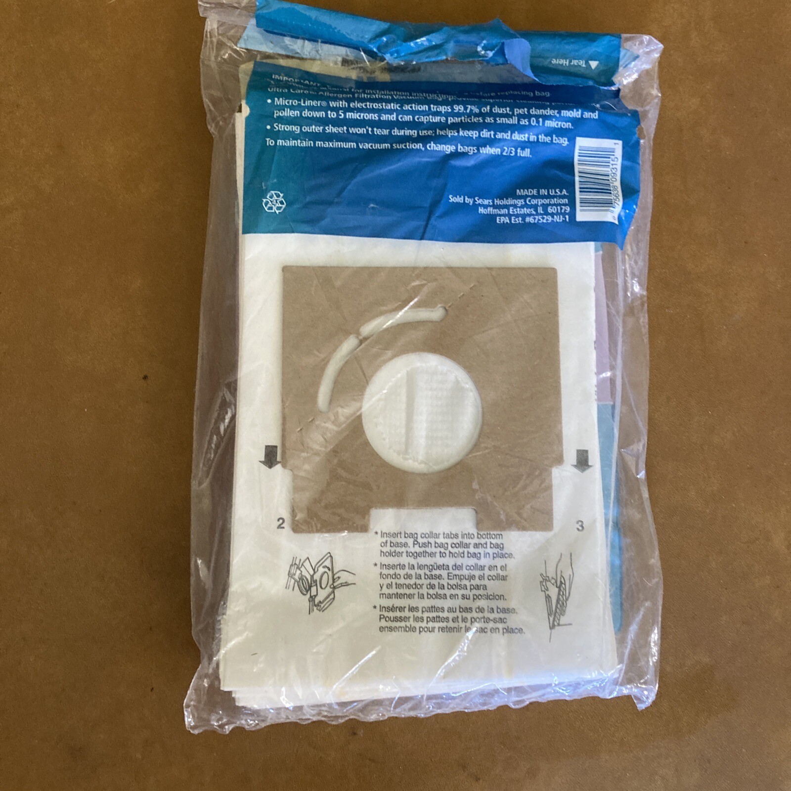 Kenmore Type I 2050570 Canister Vacuum Cleaner Bags **Open Package 7