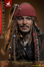 BNIB Jack Sparrow Artisan Hot Toys DX39AE Rooted Hair Deluxe 1/6 Figure