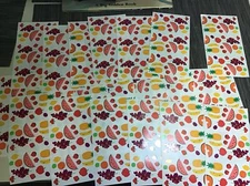mrs. grossman's stickers Mixed Fruit Jam 21 Sheets Vtg 1991