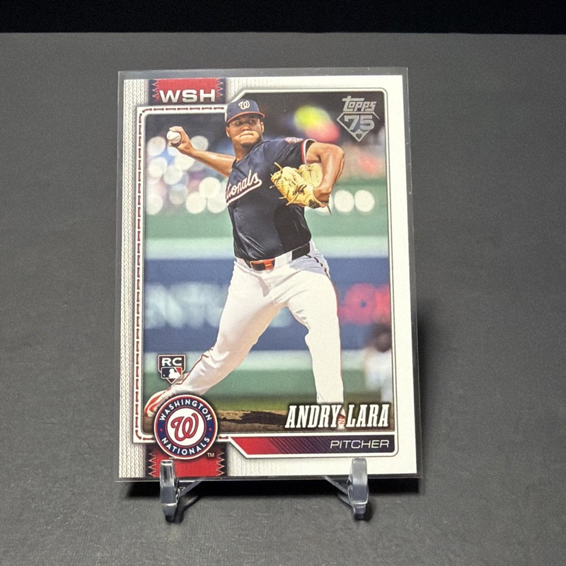 2026 Topps Series 1 Base Andry Lara RC Washington Nationals #36