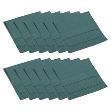 16 Pcs 8x8cm Jewelry Pouches with Band Microfiber Soft Storage Dark Blue