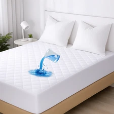 Waterproof Mattress Protector Mattress Pad Quilted Mattress Cover Deep Pocket