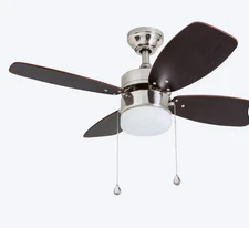 Harbor Breeze Riverview 36" brushed nickel ceiling fan model 40663