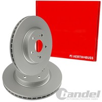 2X Herth+Buss Bremsscheiben 294,5Mm InnenbelÜFtet Vorne Passend FÜR