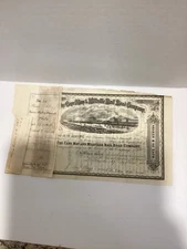 The Cape May And Milleville Railroad Co 1863 Stock (New Jersey Railroad)