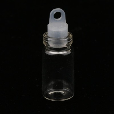 30 Stck. Mini Kleine Glas Gläser Fläschchen Zum Selbermachen Anhänger Klar Parfüm Wunschflaschen