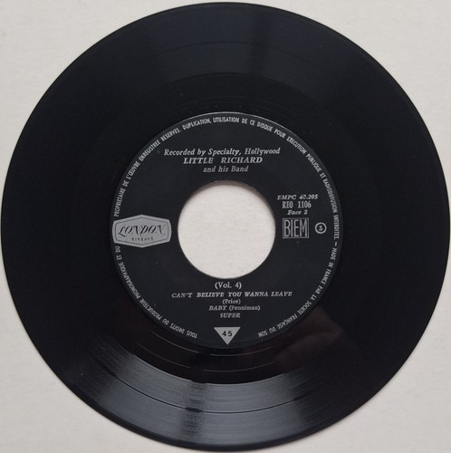 Little Richard - Little Richard and His Band Vol. 4 - 7" Vinyl EP - (VG/VG) - Picture 5 of 5