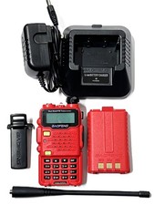 Baofeng UV-5R Dual Band Two Way Ham Radio - Walkie Talkie with Battery  Charger