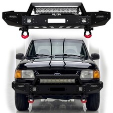 Vijay For 1993-1997 Ford Ranger Steel Front Bumper Wwinch Plate And Led Lights Vijay For 1993-1997 Ford Ranger Steel Front Bumper Wwinch Plate And Led Lights