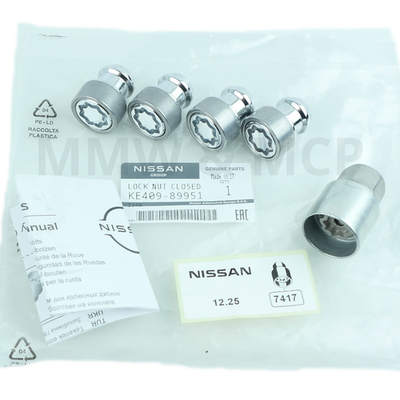 Locking Wheel Bolts Nuts for NISSAN Navara Qashqai Juke Micra X