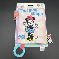 "Minnie Mouse Find Your Shape Soft Book" Crinkle/Teethers/Tactile  Disney Baby