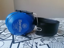 Cuffie Antirumore Beretta Peltor Vintage. Tiro Bersaglio Poligono. Blu.