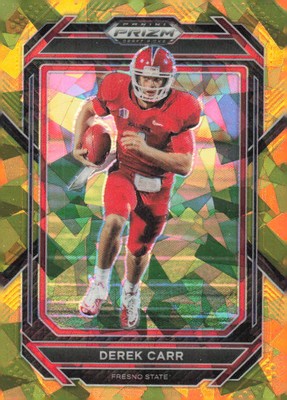 2023 Panini Prizm Draft Picks #29 Derek Carr Prizms Gold Ice
