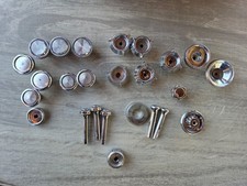 Lot Of 25 Vintage Car Radio Knobs Door Lock Pulls Assorted Makes And Models Lot Of 25 Vintage Car Radio Knobs Door Lock Pulls Assorted Makes And Models