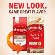 Toasted Hazelnut Creme Flavored, Medium Roast Ground Coffee, 12 Ounce Bag (6pk) 11.33 per pound