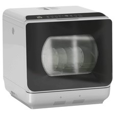 Image of Tabletop Dishwasher, Mini Countertop Dishwasher with 4 Place Settings, 6 Program