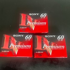 Sony DVC Digital Video Cassette Premium MiniDV Tape SP 60 LP 90 Lot of 3 New