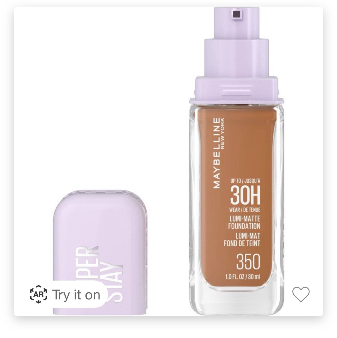 2x Super Stay 30h Lumi Matte Foundation in Shade 350
