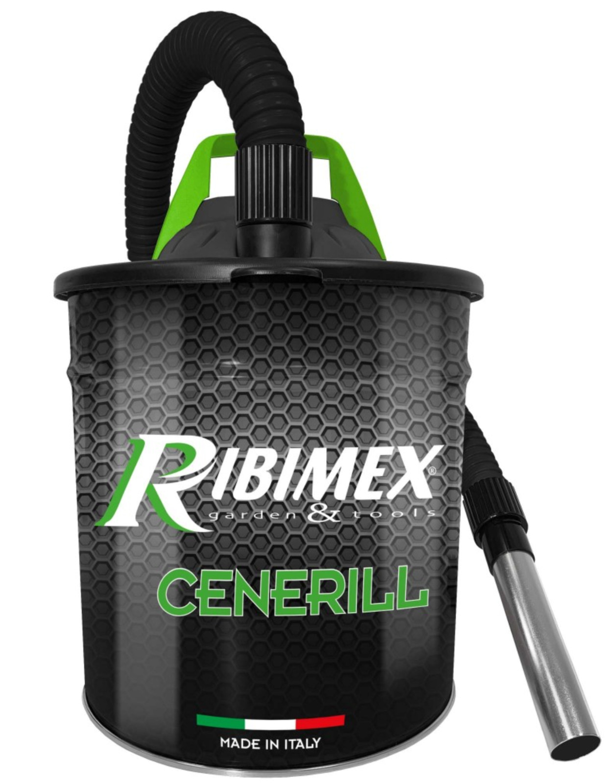 BIDONE CENERE CENERILL 18 Litri – CONTENITORE SICURO PER STUFE E CAMINI 200690
