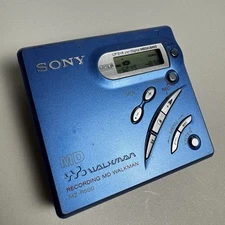 Sony MZ-R500 Portable MD Minidisc Recorder Player MDLP Walkman Tested With Songs