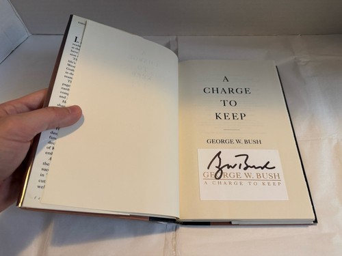 SIGNED/FIRST PRINT/EDITION ~ President George W Bush ~ A Charge to Keep 1999 VG - Picture 2 of 6