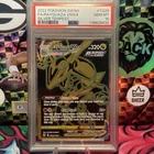 2022 Pokemon Silver Tempest Full Art Rayquaza VMAX Gold TG29 - PSA 10 GEM MINT