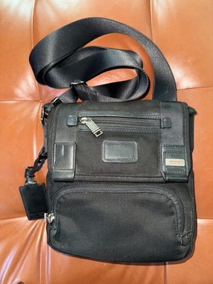 Tumi Alpha Bravo Barstow Crossbody Bag Black Ballistic Nylon Unisex