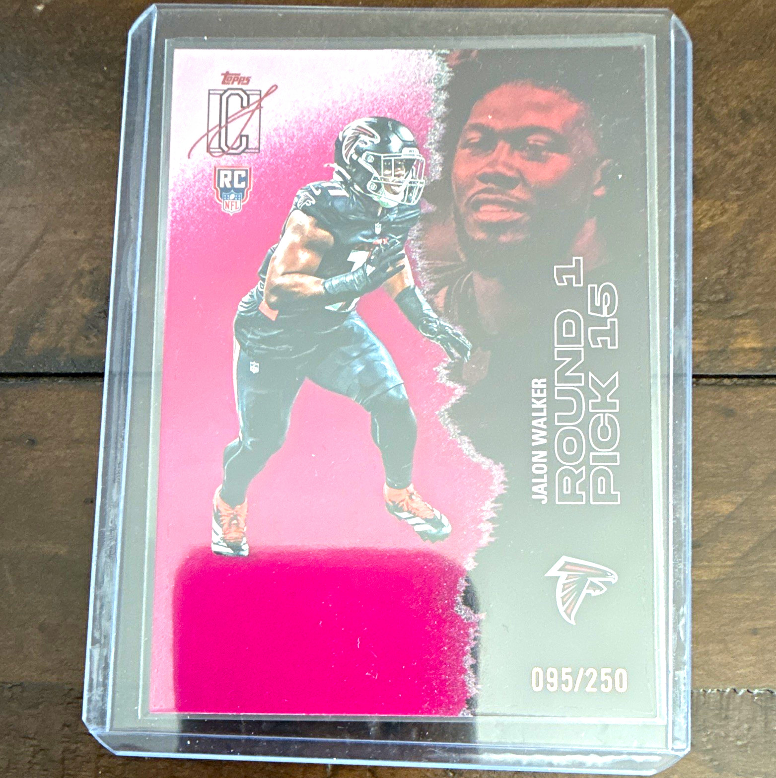Topps 2025 Signature Class Jalon Walker Atlanta Falcons #121 RC 095/250