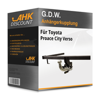 FüR Toyota Proace City Verso 10.2019-Jetzt G.D.W. AnhäNgerkupplung Abnehmbar Neu
